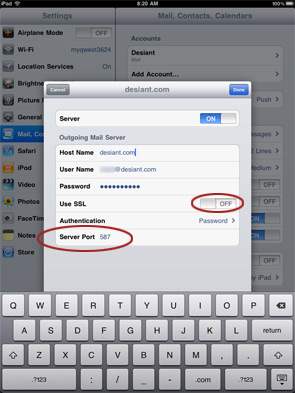 iPad Email Setup