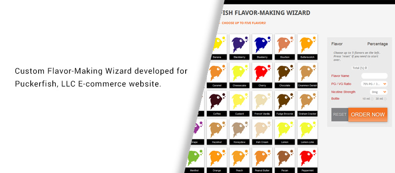 Custom Puckerfish Flavor Making Wizard