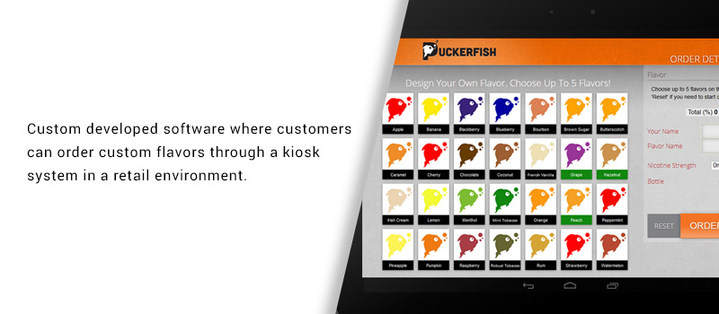Custom Puckerfish Kiosk Software
