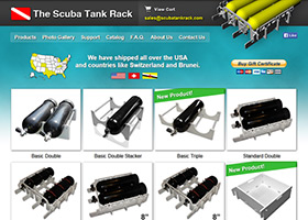The Scuba Tank Rack
